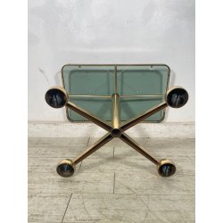 TAVOLO SALOTTO VINTAGE RUOTE SPACE AGE Allegri Parma ANNI 70 REGOLABILE DESIGN