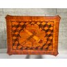 COMODINO INTARSIATO LEGNO STILE LUIGI XV epoca '900 CASSETTO ETAGERE RIPIANO