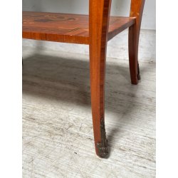 COMODINO INTARSIATO LEGNO STILE LUIGI XV epoca '900 CASSETTO ETAGERE RIPIANO