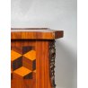 COMODINO INTARSIATO LEGNO STILE LUIGI XV epoca '900 CASSETTO ETAGERE RIPIANO
