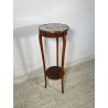 ANTICA ALZATA STILE IMPERO TRESPOLO ESPOSITORE LEGNO MARMO BRONZO EPOCA '800 OLD