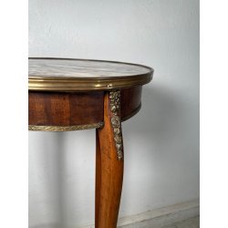 ANTICA ALZATA STILE IMPERO TRESPOLO ESPOSITORE LEGNO MARMO BRONZO EPOCA '800 OLD