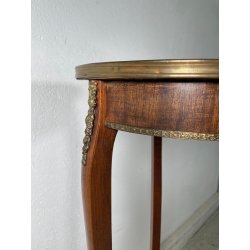 ANTICA ALZATA STILE IMPERO TRESPOLO ESPOSITORE LEGNO MARMO BRONZO EPOCA '800 OLD