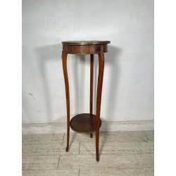 ANTICA ALZATA STILE IMPERO TRESPOLO ESPOSITORE LEGNO MARMO BRONZO EPOCA '800 OLD