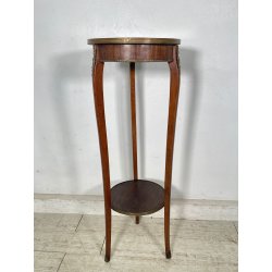 ANTICA ALZATA STILE IMPERO TRESPOLO ESPOSITORE LEGNO MARMO BRONZO EPOCA '800 OLD