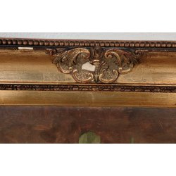 ANTICO QUADRO DIPINTO OLIO TAVOLA L. Salomoni NATURA MORTA Vaso Fiori ROSE frame