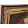 ANTICO QUADRO DIPINTO OLIO TAVOLA L. Salomoni NATURA MORTA Vaso Fiori ROSE frame