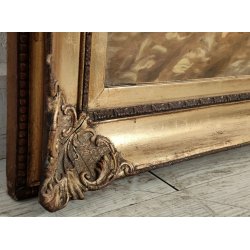 ANTICO QUADRO DIPINTO OLIO TAVOLA L. Salomoni NATURA MORTA Vaso Fiori ROSE frame