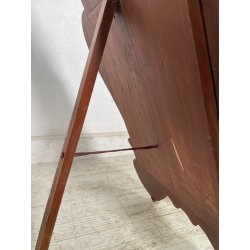 ANTICA SPECCHIERA VENEZIANA EPOCA '900 DECORO FLOREALE VETRO VERDE ROSA SPECCHIO