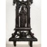 ANTICO CROCIFISSO GHISA/FERRO NEOGOTICO CROCE ORNAMENTALE RELIGIOSO 105 cm/h 800