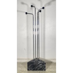 APPENDIABITI DA TERRA DESIGN ANNI 70 MARMO ACCIAIO VINTAGE ATTACCAPANNI MODERN