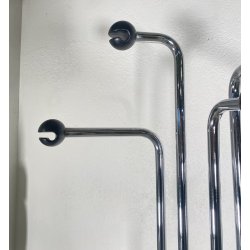 APPENDIABITI DA TERRA DESIGN ANNI 70 MARMO ACCIAIO VINTAGE ATTACCAPANNI MODERN