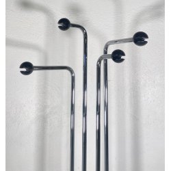 APPENDIABITI DA TERRA DESIGN ANNI 70 MARMO ACCIAIO VINTAGE ATTACCAPANNI MODERN