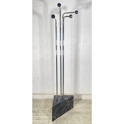 APPENDIABITI DA TERRA DESIGN ANNI 70 MARMO ACCIAIO VINTAGE ATTACCAPANNI MODERN