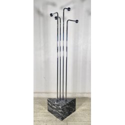 APPENDIABITI DA TERRA DESIGN ANNI 70 MARMO ACCIAIO VINTAGE ATTACCAPANNI MODERN