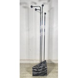 APPENDIABITI DA TERRA DESIGN ANNI 70 MARMO ACCIAIO VINTAGE ATTACCAPANNI MODERN