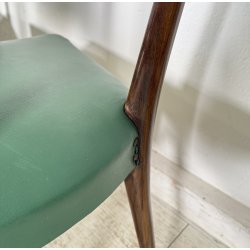 LOTTO 6 SEDIE DESIGN ANNI 70 STILE ICO PARISI LEGNO E SKY VINTAGE CHAIR PRANZO