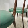 LOTTO 6 SEDIE DESIGN ANNI 70 STILE ICO PARISI LEGNO E SKY VINTAGE CHAIR PRANZO