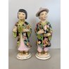 COPPIA SCULTURA CERAMICA Alma FIGURE ORIENTE Mod. 85/86 BOY GIRL ANNI '50 DANNI
