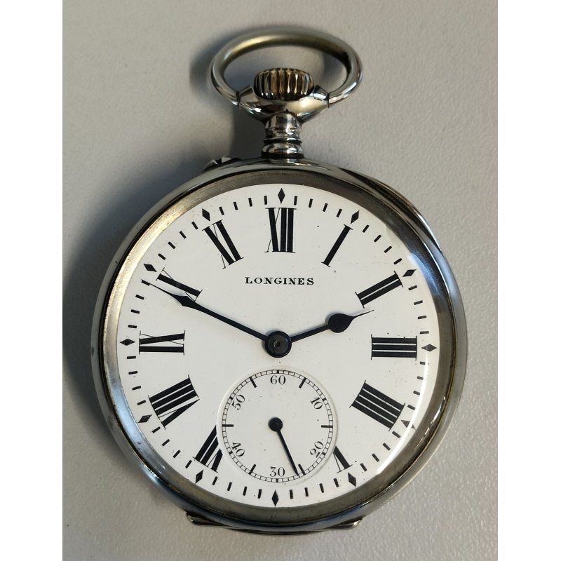 ANTICO OROLOGIO TASCA Longines FS Ferrovie cal 19.71N EPOCA 900 OLD POCKET WATCH