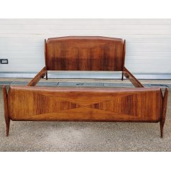 ANTICO LETTO MATRIMONIALE Art Déco RADICA anni 50 DESIGN Modernariato CAMERA BED