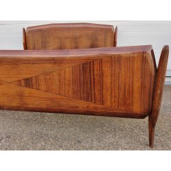 ANTICO LETTO MATRIMONIALE Art Déco RADICA anni 50 DESIGN Modernariato CAMERA BED