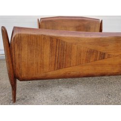 ANTICO LETTO MATRIMONIALE Art Déco RADICA anni 50 DESIGN Modernariato CAMERA BED