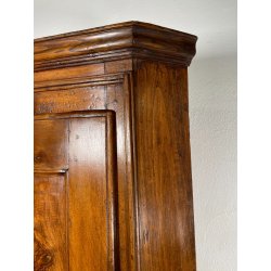 ANTICA ANGOLIERA epoca '800 LEGNO NOCE ANTA 4 RIPIANI MOBILE AD ANGOLO STIPO OLD