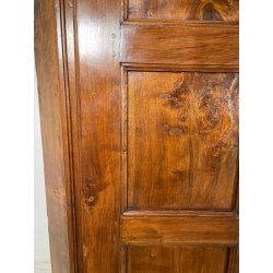 ANTICA ANGOLIERA epoca '800 LEGNO NOCE ANTA 4 RIPIANI MOBILE AD ANGOLO STIPO OLD