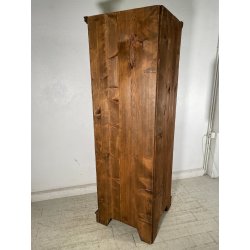 ANTICA ANGOLIERA epoca '800 LEGNO NOCE ANTA 4 RIPIANI MOBILE AD ANGOLO STIPO OLD