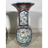 ANTICA COPPIA VASI GIAPPONESI EPOCA 1930 PORCELLANA ARITA IMARI DECORO FIORI