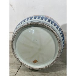 ANTICA COPPIA VASI GIAPPONESI EPOCA 1930 PORCELLANA ARITA IMARI DECORO FIORI