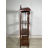 ANTICA ETAGERE LEGNO NOCE EPOCA 1800 LIBRERIA CONSOLLE MOBILE SCAFFALE 4 RIPIANI