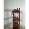 ANTICA ETAGERE LEGNO NOCE EPOCA 1800 LIBRERIA CONSOLLE MOBILE SCAFFALE 4 RIPIANI