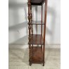 ANTICA ETAGERE LEGNO NOCE EPOCA 1800 LIBRERIA CONSOLLE MOBILE SCAFFALE 4 RIPIANI