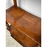 ANTICA ETAGERE LEGNO NOCE EPOCA 1800 LIBRERIA CONSOLLE MOBILE SCAFFALE 4 RIPIANI
