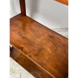 ANTICA ETAGERE LEGNO NOCE EPOCA 1800 LIBRERIA CONSOLLE MOBILE SCAFFALE 4 RIPIANI