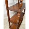 ANTICA ETAGERE LEGNO NOCE EPOCA 1800 LIBRERIA CONSOLLE MOBILE SCAFFALE 4 RIPIANI