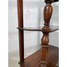 ANTICA ETAGERE LEGNO NOCE EPOCA 1800 LIBRERIA CONSOLLE MOBILE SCAFFALE 4 RIPIANI