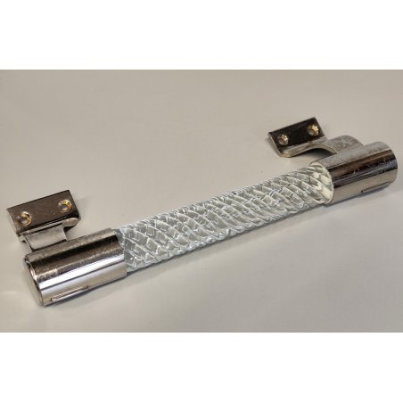 MANIGLIA CROMATA Vetro Murano Torciglioni DESIGN Barovier 1950 Maniglie PORTA