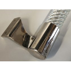 MANIGLIA CROMATA Vetro Murano Torciglioni DESIGN Barovier 1950 Maniglie PORTA