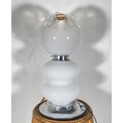 LAMPADA TAVOLO ATTR. Nason Mazzega ABAT-JOUR ANNI 70 VETRO LAMP SCRIVANIA GLASS