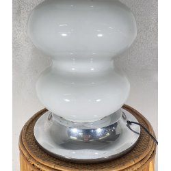 LAMPADA TAVOLO ATTR. Nason Mazzega ABAT-JOUR ANNI 70 VETRO LAMP SCRIVANIA GLASS