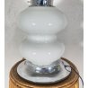 LAMPADA TAVOLO ATTR. Nason Mazzega ABAT-JOUR ANNI 70 VETRO LAMP SCRIVANIA GLASS