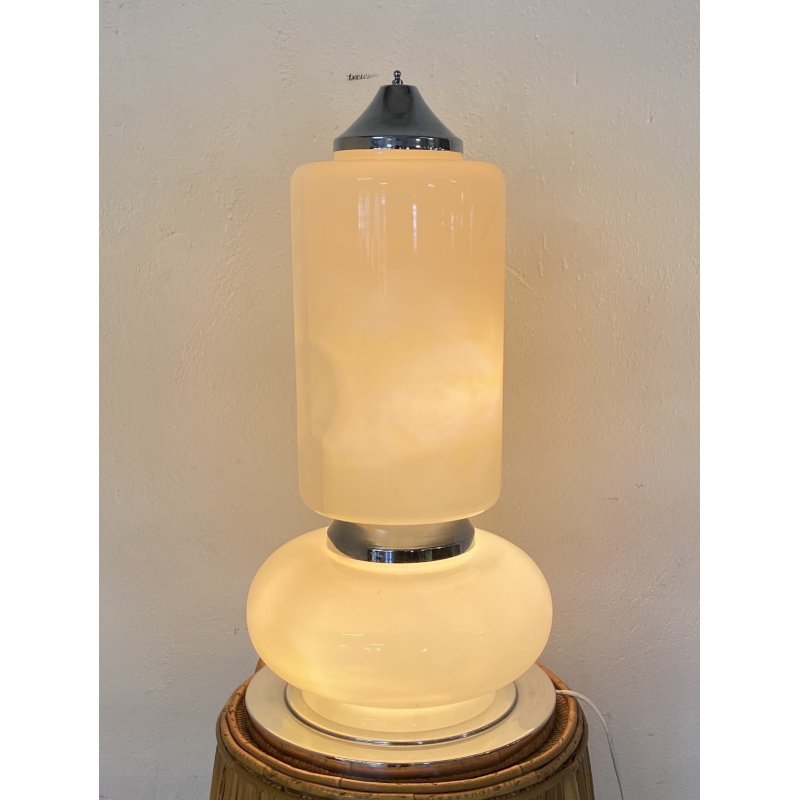 LAMPADA TAVOLO ATTR. Joe Colombo ABAT-JOUR ANNI 70 VETRO LAMP SCRIVANIA GLASS