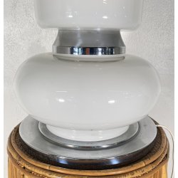 LAMPADA TAVOLO ATTR. Joe Colombo ABAT-JOUR ANNI 70 VETRO LAMP SCRIVANIA GLASS