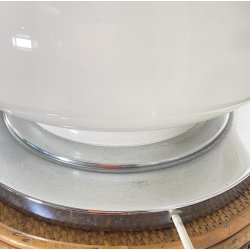 LAMPADA TAVOLO ATTR. Joe Colombo ABAT-JOUR ANNI 70 VETRO LAMP SCRIVANIA GLASS