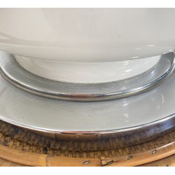 LAMPADA TAVOLO ATTR. Joe Colombo ABAT-JOUR ANNI 70 VETRO LAMP SCRIVANIA GLASS