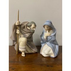 PRESEPE Lladrò PORCELAIN 10 Pz. FIGURINE SACRA FAMIGLIA NATIVITA' RE MAGI '900