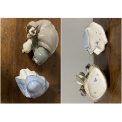 PRESEPE Lladrò PORCELAIN 10 Pz. FIGURINE SACRA FAMIGLIA NATIVITA' RE MAGI '900